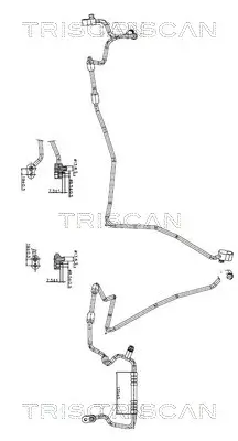 Hochdruck-/Niederdruckleitung, Klimaanlage TRISCAN 9010 29035 Bild Hochdruck-/Niederdruckleitung, Klimaanlage TRISCAN 9010 29035
