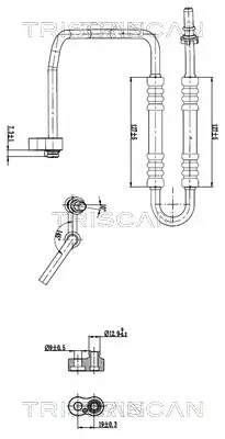 Hochdruck-/Niederdruckleitung, Klimaanlage vorne TRISCAN 9010 29038 Bild Hochdruck-/Niederdruckleitung, Klimaanlage vorne TRISCAN 9010 29038
