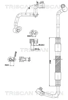 Hochdruck-/Niederdruckleitung, Klimaanlage TRISCAN 9010 29041