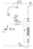Hochdruck-/Niederdruckleitung, Klimaanlage TRISCAN 9010 29041