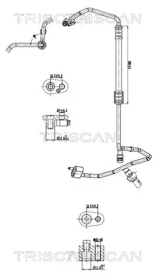 Hochdruck-/Niederdruckleitung, Klimaanlage TRISCAN 9010 29044