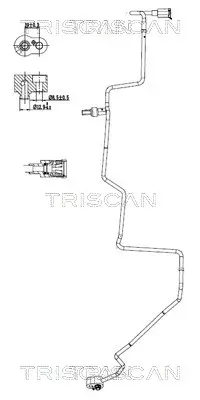 Hochdruck-/Niederdruckleitung, Klimaanlage hinten TRISCAN 9010 29049