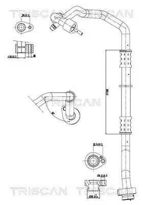 Hochdruck-/Niederdruckleitung, Klimaanlage TRISCAN 9010 29050