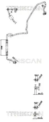Hochdruck-/Niederdruckleitung, Klimaanlage TRISCAN 9010 29052 Bild Hochdruck-/Niederdruckleitung, Klimaanlage TRISCAN 9010 29052