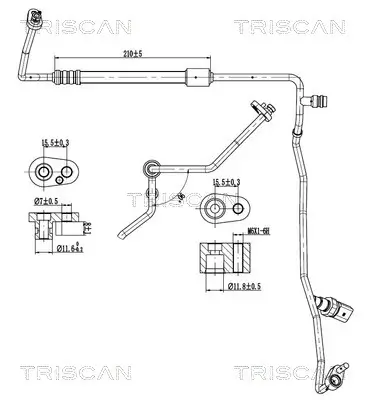 Hochdruck-/Niederdruckleitung, Klimaanlage TRISCAN 9010 29058 Bild Hochdruck-/Niederdruckleitung, Klimaanlage TRISCAN 9010 29058