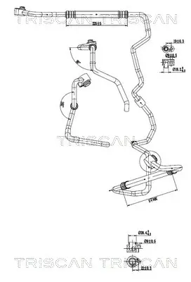 Hochdruck-/Niederdruckleitung, Klimaanlage TRISCAN 9010 29059 Bild Hochdruck-/Niederdruckleitung, Klimaanlage TRISCAN 9010 29059