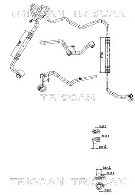 Hochdruck-/Niederdruckleitung, Klimaanlage TRISCAN 9010 29063