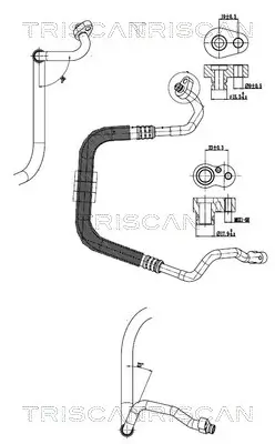 Hochdruck-/Niederdruckleitung, Klimaanlage TRISCAN 9010 29066