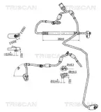 Hochdruck-/Niederdruckleitung, Klimaanlage TRISCAN 9010 29067