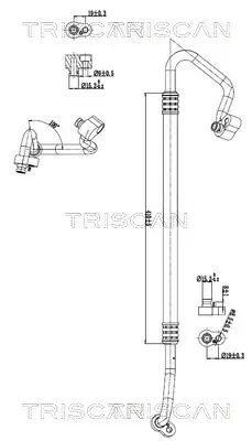 Hochdruck-/Niederdruckleitung, Klimaanlage TRISCAN 9010 29071 Bild Hochdruck-/Niederdruckleitung, Klimaanlage TRISCAN 9010 29071