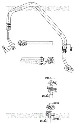Hochdruck-/Niederdruckleitung, Klimaanlage TRISCAN 9010 29072 Bild Hochdruck-/Niederdruckleitung, Klimaanlage TRISCAN 9010 29072
