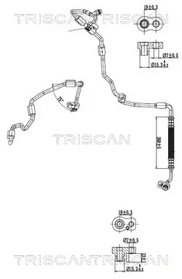 Hochdruck-/Niederdruckleitung, Klimaanlage TRISCAN 9010 29073 Bild Hochdruck-/Niederdruckleitung, Klimaanlage TRISCAN 9010 29073