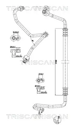 Hochdruck-/Niederdruckleitung, Klimaanlage TRISCAN 9010 29074