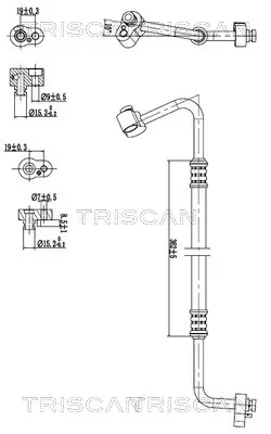Hochdruck-/Niederdruckleitung, Klimaanlage TRISCAN 9010 29075 Bild Hochdruck-/Niederdruckleitung, Klimaanlage TRISCAN 9010 29075