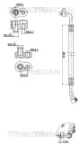 Hochdruck-/Niederdruckleitung, Klimaanlage TRISCAN 9010 29076