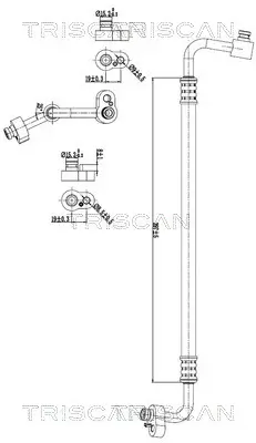 Hochdruck-/Niederdruckleitung, Klimaanlage TRISCAN 9010 29078