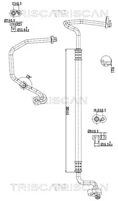 Hochdruck-/Niederdruckleitung, Klimaanlage TRISCAN 9010 29079 Bild Hochdruck-/Niederdruckleitung, Klimaanlage TRISCAN 9010 29079