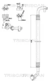 Hochdruck-/Niederdruckleitung, Klimaanlage TRISCAN 9010 29080
