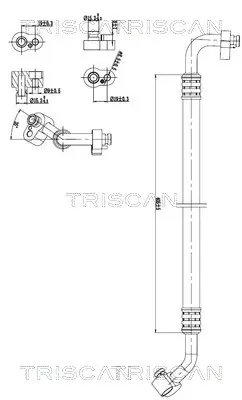 Hochdruck-/Niederdruckleitung, Klimaanlage TRISCAN 9010 29080 Bild Hochdruck-/Niederdruckleitung, Klimaanlage TRISCAN 9010 29080