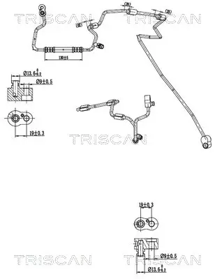 Hochdruck-/Niederdruckleitung, Klimaanlage TRISCAN 9010 29083 Bild Hochdruck-/Niederdruckleitung, Klimaanlage TRISCAN 9010 29083