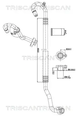 Hochdruck-/Niederdruckleitung, Klimaanlage TRISCAN 9010 29085 Bild Hochdruck-/Niederdruckleitung, Klimaanlage TRISCAN 9010 29085