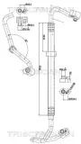 Hochdruck-/Niederdruckleitung, Klimaanlage TRISCAN 9010 29086