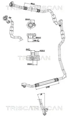 Hochdruck-/Niederdruckleitung, Klimaanlage TRISCAN 9010 29090