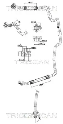 Hochdruck-/Niederdruckleitung, Klimaanlage TRISCAN 9010 29091 Bild Hochdruck-/Niederdruckleitung, Klimaanlage TRISCAN 9010 29091