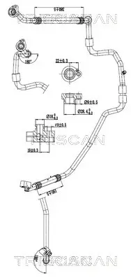 Hochdruck-/Niederdruckleitung, Klimaanlage TRISCAN 9010 29092 Bild Hochdruck-/Niederdruckleitung, Klimaanlage TRISCAN 9010 29092