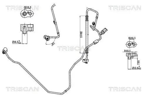 Hochdruck-/Niederdruckleitung, Klimaanlage TRISCAN 9010 29094 Bild Hochdruck-/Niederdruckleitung, Klimaanlage TRISCAN 9010 29094
