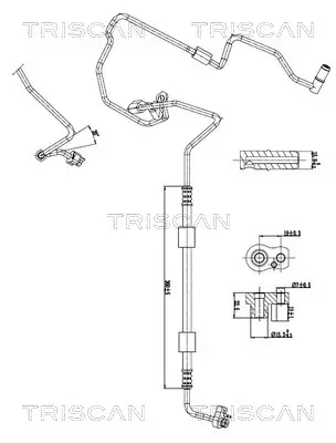 Hochdruck-/Niederdruckleitung, Klimaanlage TRISCAN 9010 29095