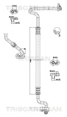Hochdruck-/Niederdruckleitung, Klimaanlage TRISCAN 9010 29096