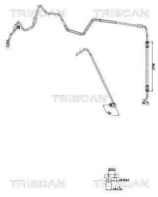 Hochdruck-/Niederdruckleitung, Klimaanlage TRISCAN 9010 29099