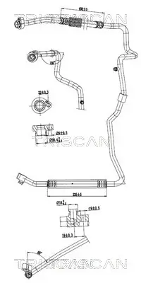 Hochdruck-/Niederdruckleitung, Klimaanlage TRISCAN 9010 29101
