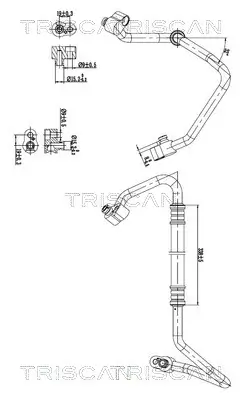 Hochdruck-/Niederdruckleitung, Klimaanlage TRISCAN 9010 29103