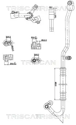 Hochdruck-/Niederdruckleitung, Klimaanlage TRISCAN 9010 29104 Bild Hochdruck-/Niederdruckleitung, Klimaanlage TRISCAN 9010 29104