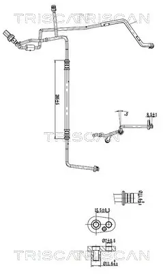 Hochdruck-/Niederdruckleitung, Klimaanlage TRISCAN 9010 29105 Bild Hochdruck-/Niederdruckleitung, Klimaanlage TRISCAN 9010 29105