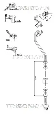 Hochdruck-/Niederdruckleitung, Klimaanlage TRISCAN 9010 29107 Bild Hochdruck-/Niederdruckleitung, Klimaanlage TRISCAN 9010 29107