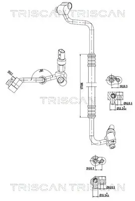 Hochdruck-/Niederdruckleitung, Klimaanlage TRISCAN 9010 29108 Bild Hochdruck-/Niederdruckleitung, Klimaanlage TRISCAN 9010 29108
