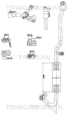Hochdruck-/Niederdruckleitung, Klimaanlage TRISCAN 9010 29109 Bild Hochdruck-/Niederdruckleitung, Klimaanlage TRISCAN 9010 29109