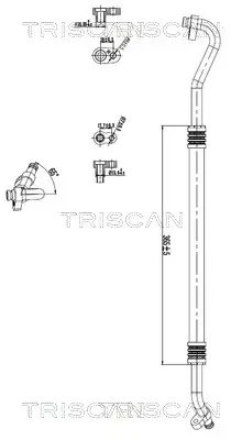 Hochdruck-/Niederdruckleitung, Klimaanlage TRISCAN 9010 29113 Bild Hochdruck-/Niederdruckleitung, Klimaanlage TRISCAN 9010 29113