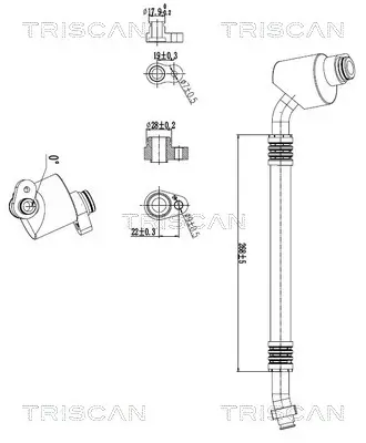 Hochdruck-/Niederdruckleitung, Klimaanlage vorne TRISCAN 9010 29114 Bild Hochdruck-/Niederdruckleitung, Klimaanlage vorne TRISCAN 9010 29114