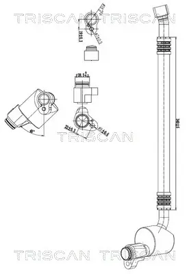 Hochdruck-/Niederdruckleitung, Klimaanlage vorne TRISCAN 9010 29116 Bild Hochdruck-/Niederdruckleitung, Klimaanlage vorne TRISCAN 9010 29116