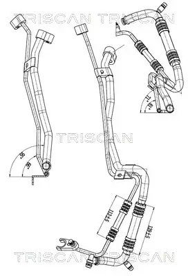 Hochdruck-/Niederdruckleitung, Klimaanlage TRISCAN 9010 29118 Bild Hochdruck-/Niederdruckleitung, Klimaanlage TRISCAN 9010 29118