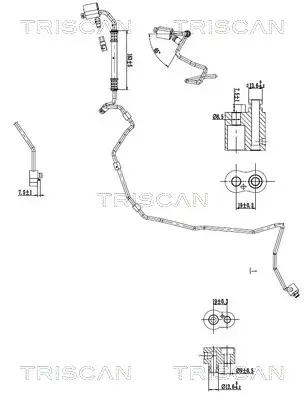Hochdruck-/Niederdruckleitung, Klimaanlage TRISCAN 9010 29122 Bild Hochdruck-/Niederdruckleitung, Klimaanlage TRISCAN 9010 29122