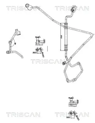 Hochdruck-/Niederdruckleitung, Klimaanlage TRISCAN 9010 29123 Bild Hochdruck-/Niederdruckleitung, Klimaanlage TRISCAN 9010 29123