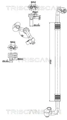Hochdruck-/Niederdruckleitung, Klimaanlage TRISCAN 9010 29124