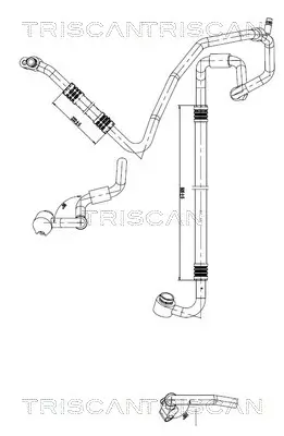 Hochdruck-/Niederdruckleitung, Klimaanlage TRISCAN 9010 29130