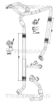 Hochdruck-/Niederdruckleitung, Klimaanlage TRISCAN 9010 29131 Bild Hochdruck-/Niederdruckleitung, Klimaanlage TRISCAN 9010 29131