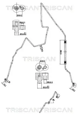 Hochdruck-/Niederdruckleitung, Klimaanlage TRISCAN 9010 29137 Bild Hochdruck-/Niederdruckleitung, Klimaanlage TRISCAN 9010 29137